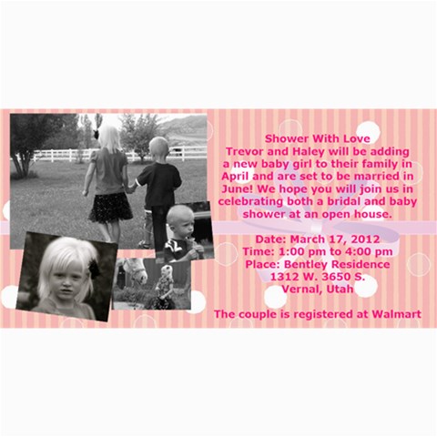 Invitation Ideas By Nadean 8 x4  Photo Card - 8