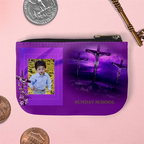 On The Cross Mini Coin Purse By Deborah Back