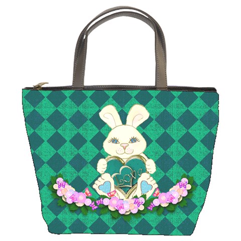 Harlequin Bunny Bag By Claire Mcallen Front