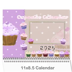 2025 Cupcake Calendar March - Wall Calendar 11  x 8.5  (12-Months)