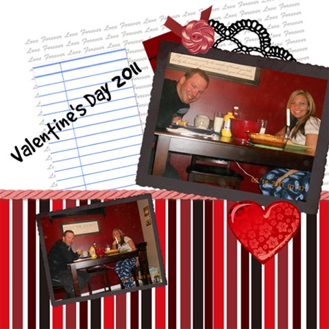 Wedding Scrapbook By Karalee 12 x12  Scrapbook Page - 12