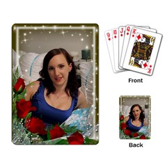 Framed with red Roses Playing cards - Playing Cards Single Design (Rectangle)