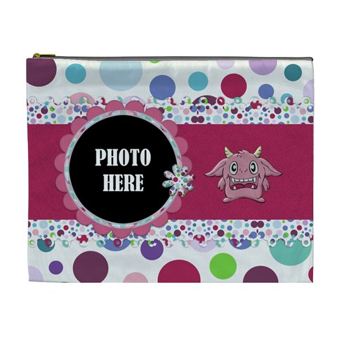 Monster Party Xl Cosmetic Bag 2 By Lisa Minor Front