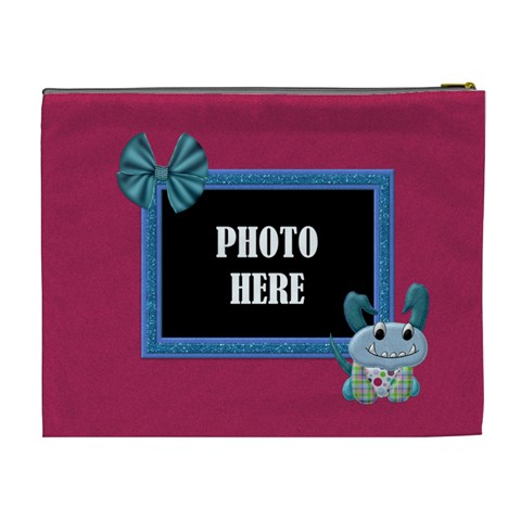 Monster Party Xl Cosmetic Bag 2 By Lisa Minor Back