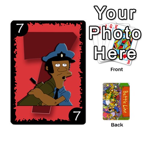 Simpsons Battle Line (deck 1) By Heath Doerr Front - Heart5