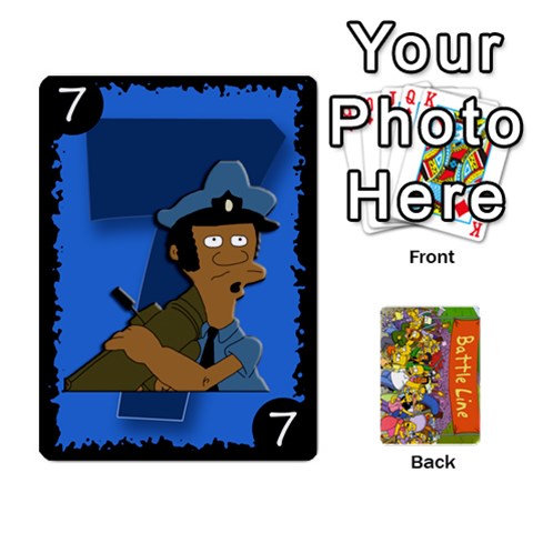 Simpsons Battle Line (deck 1) By Heath Doerr Front - Heart7