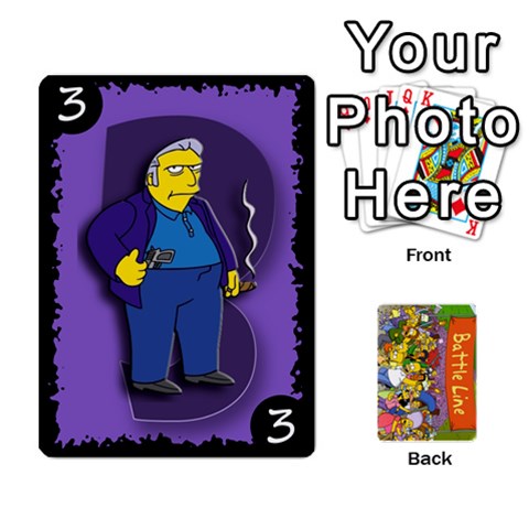 King Simpsons Battle Line (deck 1) By Heath Doerr Front - DiamondK