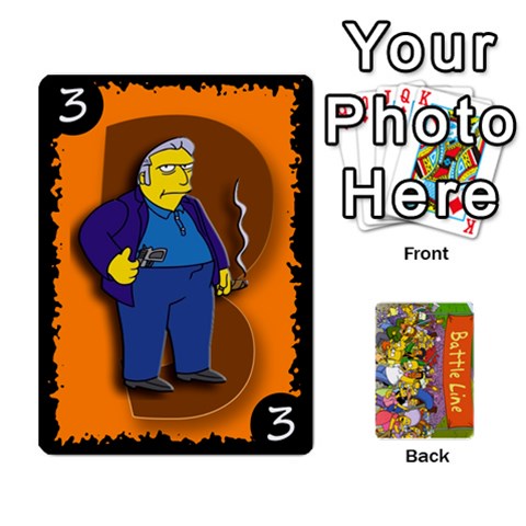 Ace Simpsons Battle Line (deck 1) By Heath Doerr Front - DiamondA