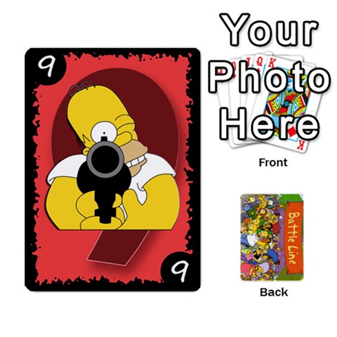 Simpsons Battle Line (deck 1) By Heath Doerr Front - Spade6