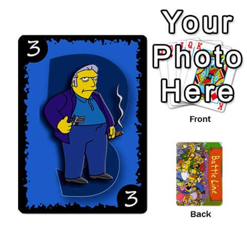 Simpsons Battle Line (deck 1) By Heath Doerr Front - Club4