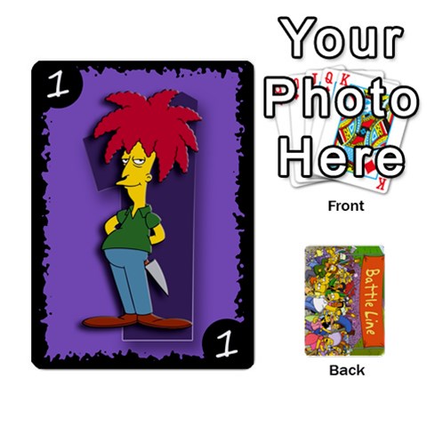 King Simpsons Battle Line (deck 1) By Heath Doerr Front - ClubK