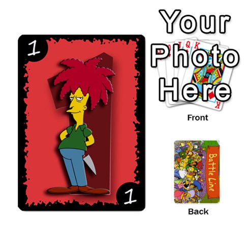 Simpsons Battle Line (deck 1) By Heath Doerr Front - Joker1