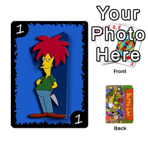 Simpsons Battle Line (deck 1) By Heath Doerr Front - Joker2