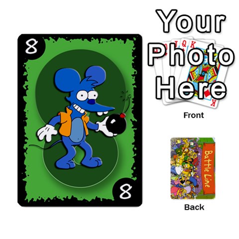 Simpsons Battle Line (deck 1) By Heath Doerr Front - Spade8