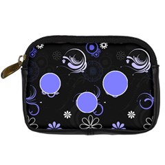 Blue Swirl Camera Case - Digital Camera Leather Case