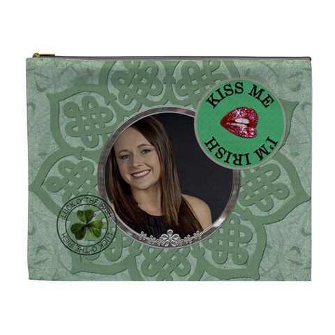 Irish Xl Cosmetic Bag By Lil Front