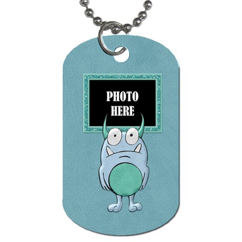 Monster Party 2 Sided Dog Tag 1 By Lisa Minor Back