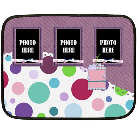 Monster Party 2 Sided Blanket 1 By Lisa Minor 35 x27  Blanket Back