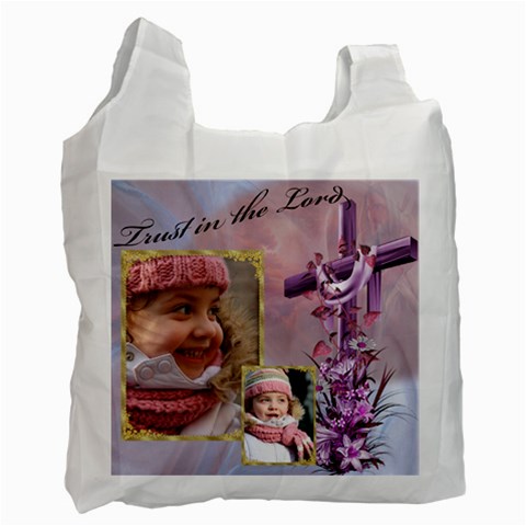 Trust In God Recycle Bag By Deborah Front