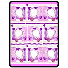 Pink Hearts XL Blanket - Fleece Blanket (Large)