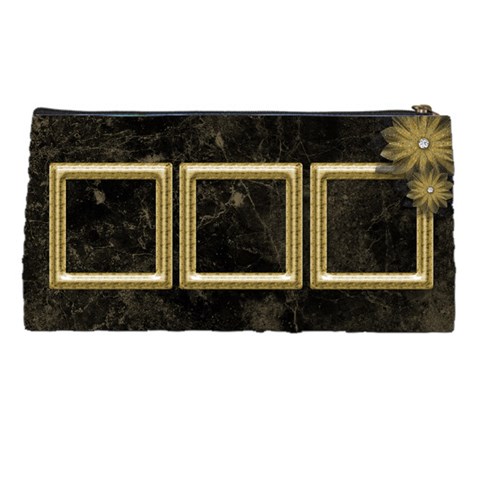 Black And Gold Marble Pencil Case By Deborah Back