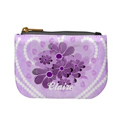 lilac flowers mini coin purse