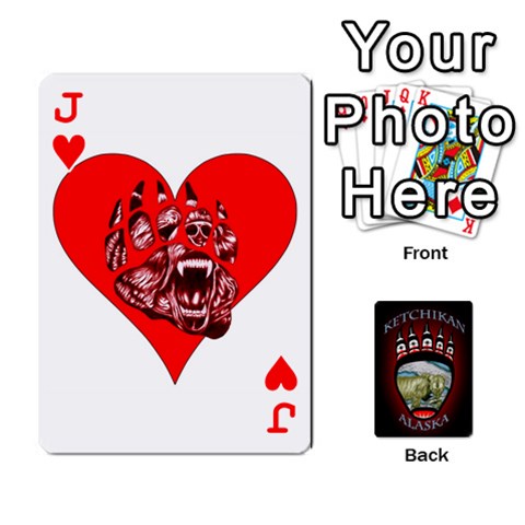 Jack Ketchikan Bear Paw Cards By Jeff Whitesides Front - HeartJ