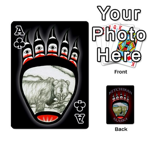 Ace Ketchikan Bear Paw Cards By Jeff Whitesides Front - ClubA