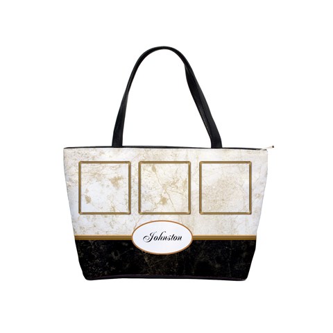 Marble And Gold Shoulder Handbag By Deborah Front