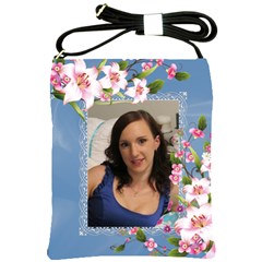 Pink floral Sling Bag - Shoulder Sling Bag Pink floral Sling Bag - Shoulder Sling Bag