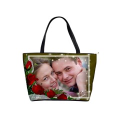 Red Rose Classic Shoulder Bag - Classic Shoulder Handbag Red Rose Classic Shoulder Bag - Classic Shoulder Handbag