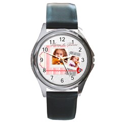 Love - Round Metal Watch