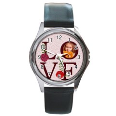 Love - Round Metal Watch