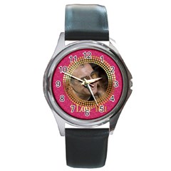 love - Round Metal Watch