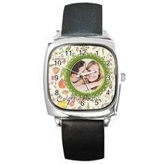 love - Square Metal Watch