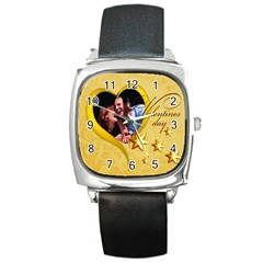 love - Square Metal Watch