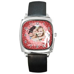 love - Square Metal Watch