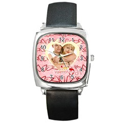 love - Square Metal Watch love - Square Metal Watch