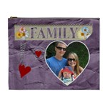 Family Purple XL Cosmetic Bag - Cosmetic Bag (XL)