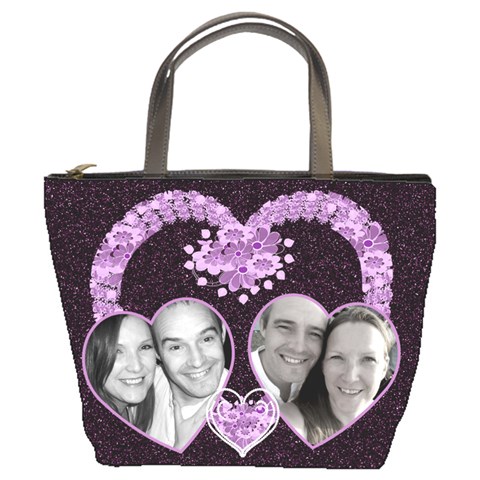 Purple Heart Bag By Claire Mcallen Front