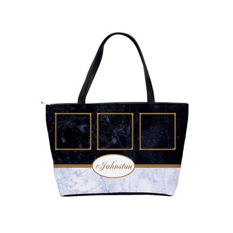 Marble And Blue Shoulder Handbag By Deborah Back