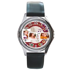 friendship - Round Metal Watch