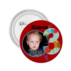 3 Birthday boy Button 2.25 - 2.25  Button