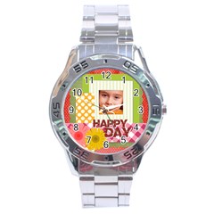 happy day - Stainless Steel Analogue Watch