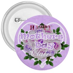 Purple and pink Mothers Day pin - 3  Button