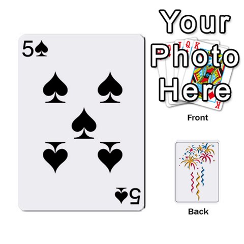 Jack Hanabi W/ Regular Deck Symbols By Adam Kunsemiller Front - SpadeJ