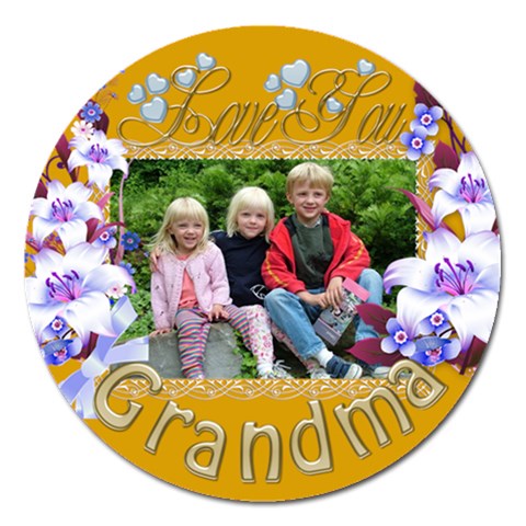 Love You Grandma 2 Magnet By Deborah Front
