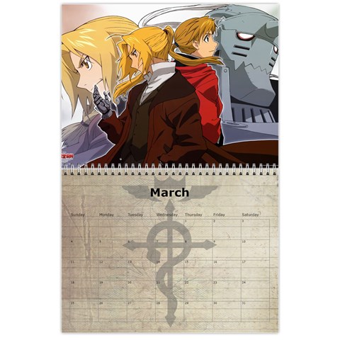 Fma Calendar By Krystal Mar 2012