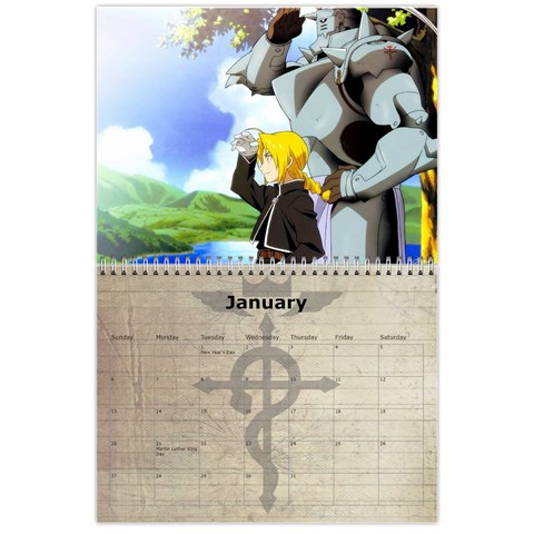 Fma Calendar By Krystal Jan 2013