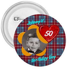 Birthday Boy2_3inchButton - 3  Button